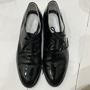 Maison Margiela Black Patent Leather Dress Shoes